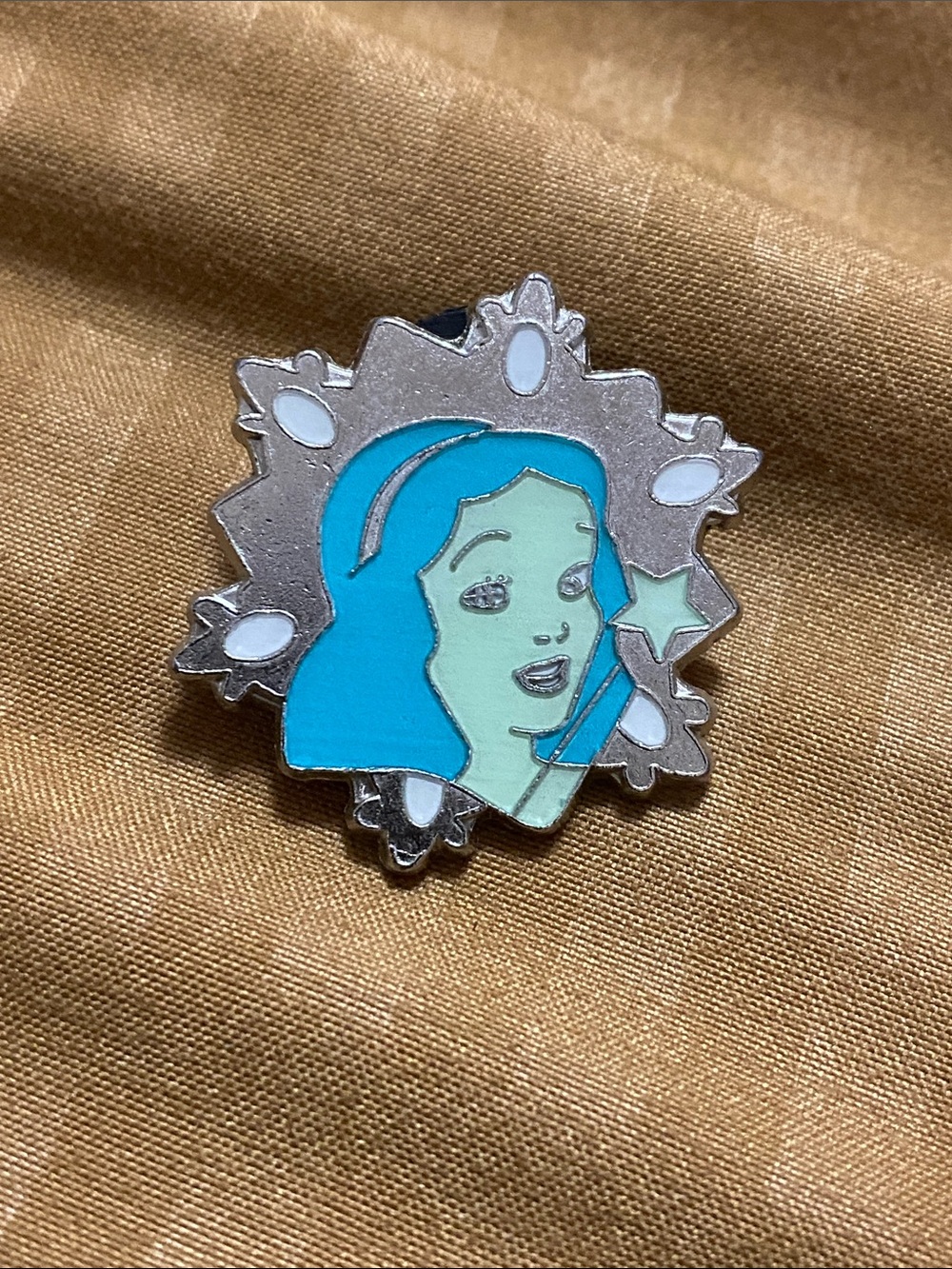 Disney Pin Collector Blue Princess Snowflake Enamel Pin - Kids Accessory